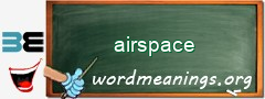 WordMeaning blackboard for airspace